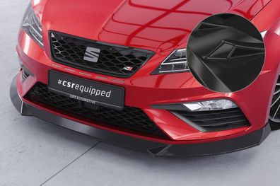 CSR Cup-Spoilerlippe mit ABE für Seat Leon 3 (Typ 5F) Cupra/FR CSL411-G Glossy schwa