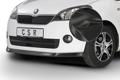 CSR Cup-Spoilerlippe mit ABE für Skoda Citigo CSL350-C Carbon-Look glänzend