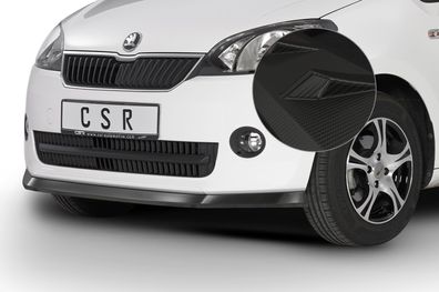 CSR Cup-Spoilerlippe mit ABE für Skoda Citigo CSL350-M Carbon-Look matt (strukturier