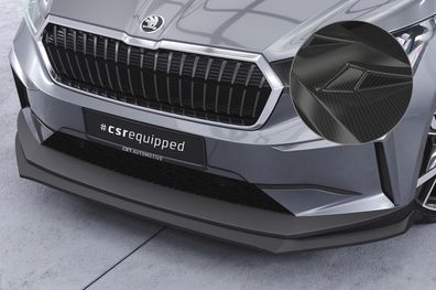 CSR Cup-Spoilerlippe mit ABE für Skoda Enyaq iV CSL647-C Carbon-Look glänzend