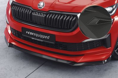 CSR Cup-Spoilerlippe mit ABE für Skoda Kodiaq CSL614-M Carbon-Look matt (strukturier