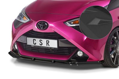 CSR Cup-Spoilerlippe mit ABE für Toyota Aygo 2 Facelift CSL548-S strukturiert schwar