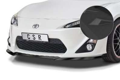 CSR Cup-Spoilerlippe mit ABE für Toyota GT86 (ZN6) CSL539-S strukturiert schwarz mat