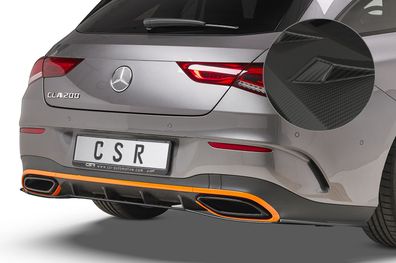 CSR Heckansatz für Mercedes-Benz CLA X118 AMG-Line HA254-M Carbon-Look matt (struktu