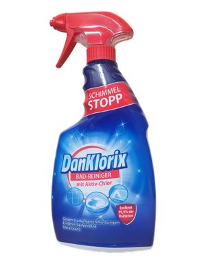 1x DanKlorix Bad-Reiniger mit Aktiv-Chlor 750ml Schimmel-Stopp Donklorix