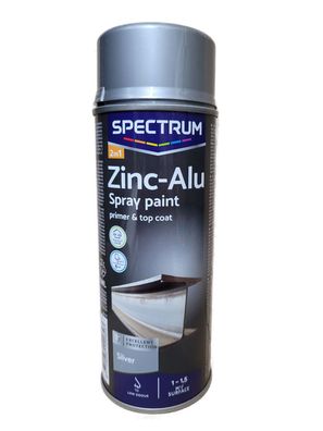 Zinc-Alu Spraylack Spraydose Spray Korrosionsschutz Lack und Grundierung 2in1