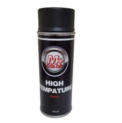 M+ Color Feuerschalen-lack SPRAY Schwarz Matt bis 800°C 400ml Thermolackspray