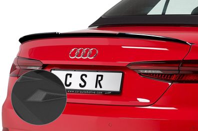 CSR Heckflügel mit ABE für Audi A5 F5 Cabrio HF628-S strukturiert schwarz matt