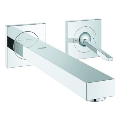 Grohe Eurocube Joy 2-Loch-Waschtischbatterie, Wandmontage,