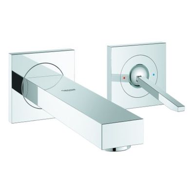 Grohe Eurocube Joy 2-Loch-Waschtischbatterie, Wandmontage,