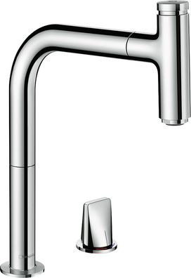 hansgrohe Metris Select M71 2-Loch Einhebel-Küchenmischer 200,