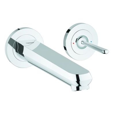 Grohe Eurodisc Joy 2-Loch-Waschtischbatterie, Wandmontage,