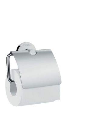 Hansgrohe Logis Universal Toilettenpapierhalter, mit Deckel,