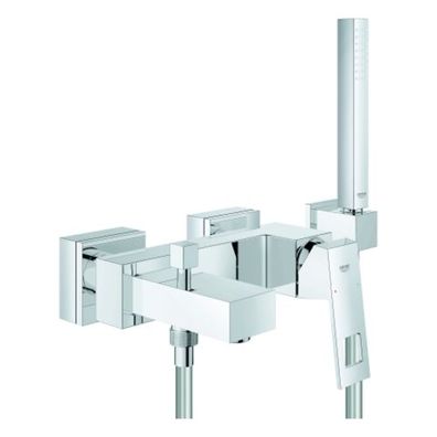 Grohe Eurocube Einhand-Wannenbatterie, DN 15, mit Brausegarnitur