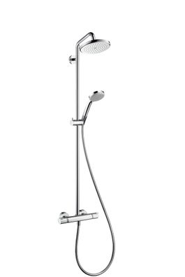 hansgrohe Croma Showerpipe 220 1jet EcoSmart mit Thermostat,