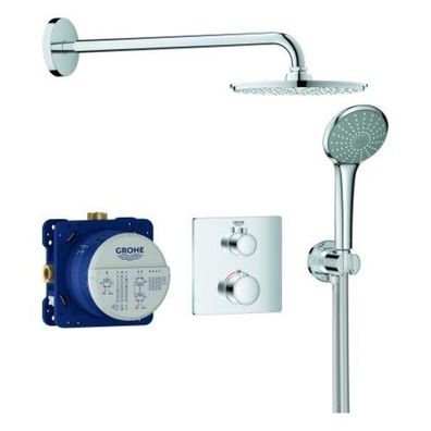 Grohe Grohtherm Duschsystem Unterputz mit Rainshower Cosmopolitan