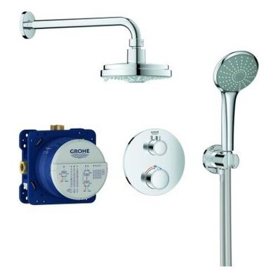 Grohe Grohtherm Duschsystem Unterputz mit Rainshower Cosmopolitan