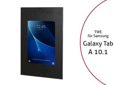 TabLines TWE048B Tablet Wandeinbau für Samsung Tab A 10.1 (2016) - DS, schwarz