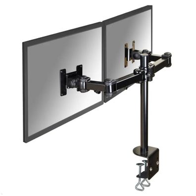 Neomounts FPMA-D960D Monitorhalterung für 2 Monitore mit Tischklemme, schwarz