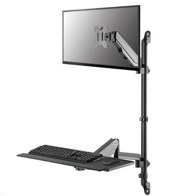 Neomounts Monitor Wandhalter mit Tastaturhalterung bis 32 Zoll (WL90-325BL1), sc
