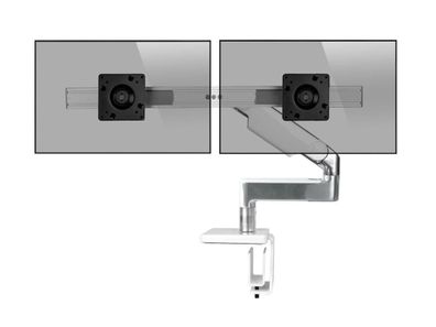 Humanscale M8.1 Dual Monitorhalter für USM Tisch gerade weiß (M81UWE2W)