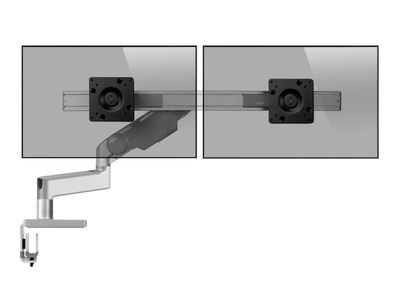 Humanscale M8.1 Dual Monitorhalter für USM Tisch gerade silber (M81USE2G)