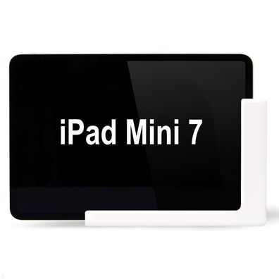 TabLines TWP043W Wandhalterung mit Ladefunktion für iPad Mini 7 (A17 Pro), weiß