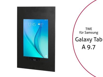 TabLines TWE009B Tablet Wandeinbau für Samsung Tab A 9.7 HB, schwarz
