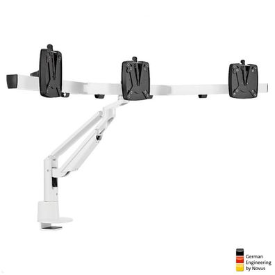 Novus Clu Plus X3 C Monitorhalterung für 3 Monitore (993 + 2011 + 000), weiß