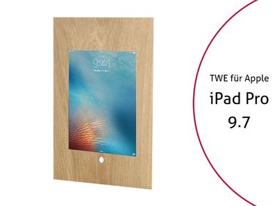 TabLines TWE045O Tablet Wandeinbau für Apple iPad Pro 9.7 HB, Eiche