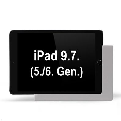 TabLines TWP017S Wandhalterung für Apple iPad 9.7 (5./6. Gen.), silber
