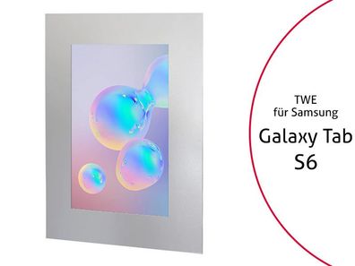 TabLines TWE083S Tablet Wandeinbau für Samsung Tab S6, silber