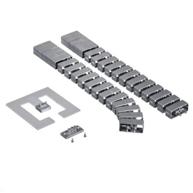 TecLines TKS003S Kabelschlange Set 75 cm mit Bodenplatte und Tischbefestigung, s