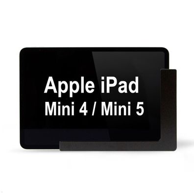 TabLines TWP024B Wandhalterung mit Ladefunktion für iPad Mini 4/5, schwarz