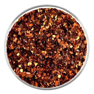 Guajillo Chili geschroten 1-3 mm dunkelrot Scoville 1.000-8.000 Mexiko