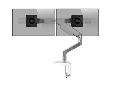 Humanscale M8.1 Monitorhalterung für 2 Monitore für USM Tisch weiß (M81UWB2W)