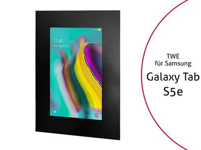 TabLines TWE085B Tablet Wandeinbau für Samsung Tab S5e, schwarz