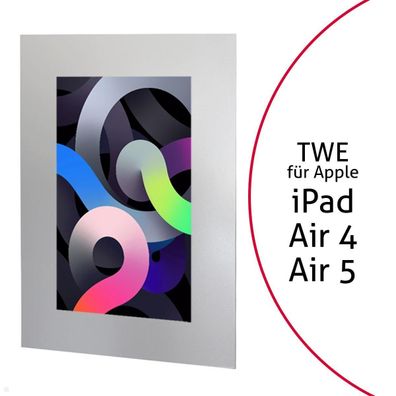 TabLines TWE091S Tablet Wandeinbau für Apple iPad Air 4 und 5, silber