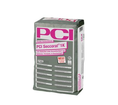 15 kg PCI Seccoral 1K Flexible Dichtschlämme Abdichtung für Balkon & Dusche