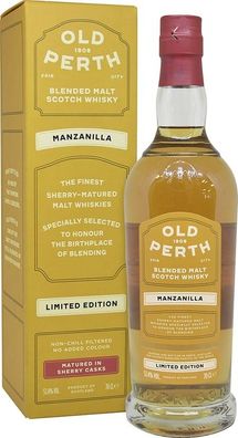 Morrison Scotch Whisky Distillers Old Perth Ltd Edition Manzanilla NV 0.7 L Flasche