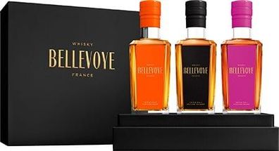 Les Bienheureux Bellevoye Prestige Trio 3X0,2L Franzoesischerwhisky NV 0.6 L Flasche