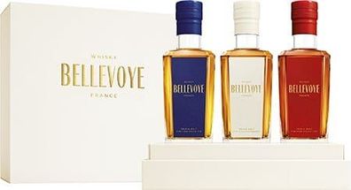 Les Bienheureux Bellevoye Trio 3X0,2L Whisky Aus Frankreich NV 0.6 L Flasche