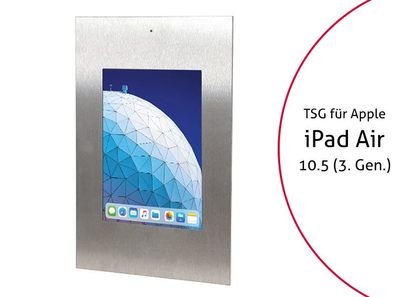 TabLines TWE075E Tablet Wandeinbau für Apple iPad Air 3 10.5 (2019), DS, Edelsta
