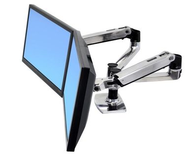 Ergotron LX Monitorhalterung für 2 Monitore nebeneinander (45-245-026)