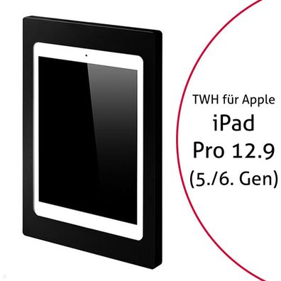 TabLines TWH041B Tablet Wandhalterung für Apple iPad Pro 12.9 (5./6. Gen.) schwa