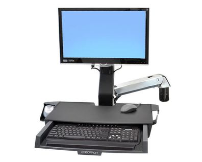 Ergotron StyleView Sit-Stand Combo mit Ablagefläche Wandhalterung (45-260-026)