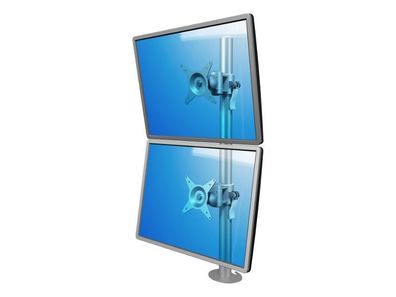 Dataflex Viewmate Monitorhalterung 2 Monitore übereinander (52.672) silber