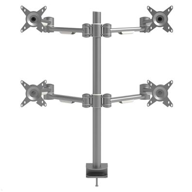 Dataflex Viewmate 2 + 2 Tischhalterung (52.622) silber