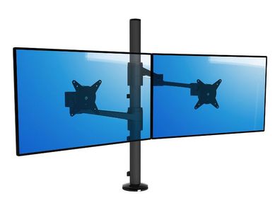 Dataflex Viewlite 2-fach Monitor Tischhalterung (58.143), schwarz