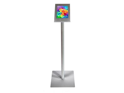 TabLines TBS008E Tablet Bodenständer für Apple iPad Air 1, Edelstahl